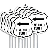 Pickleball Court Left Arrow