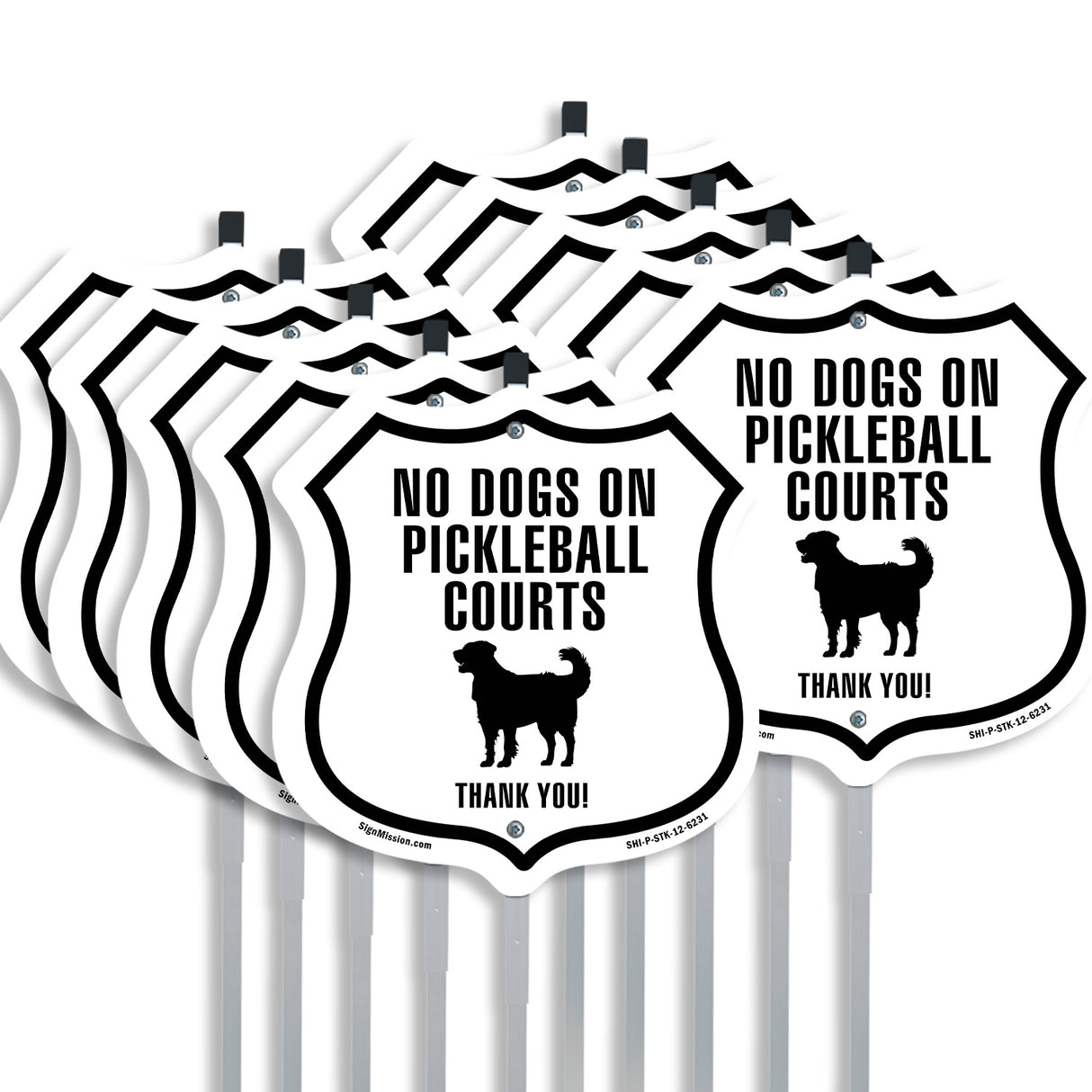 No dogs allowed on Pickleball courts thank you