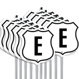 Letter E