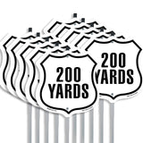 200 Yards Golf Course Running Race 5k Marathon Distance Marker