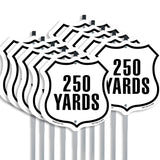 250 Yards Golf Course Running Race 5k Marathon Distance Marker