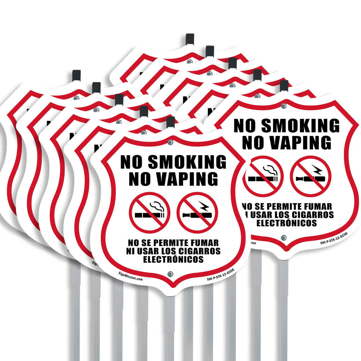 No Smoking No Vaping Bilingual English / Spanish