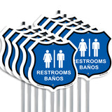 Restrooms Baños Bilingual English / Spanish