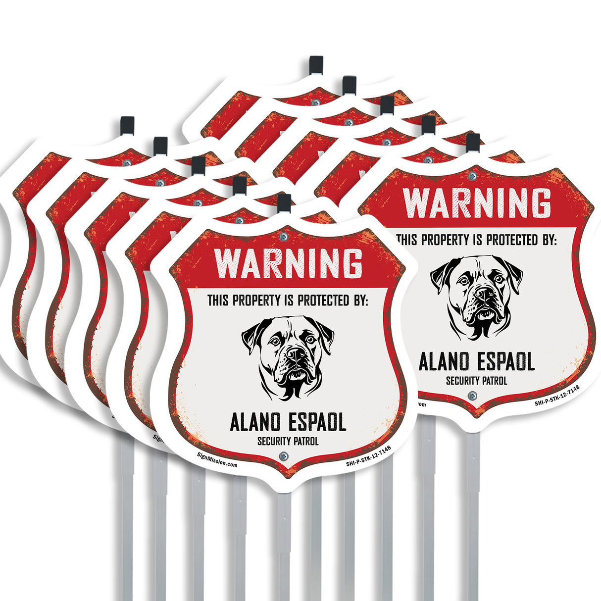 Warning This Property is Protected by Alano Espanol