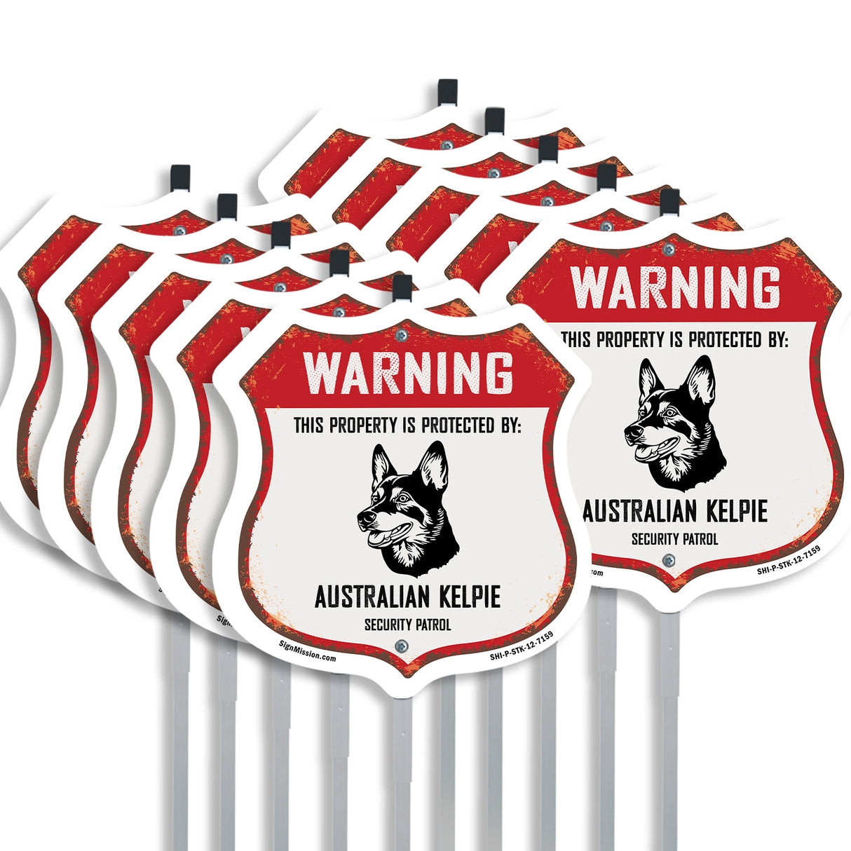 Warning This Property is Protected by Australian Kelpie