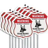 Warning This Property is Protected by Belgian Malinois