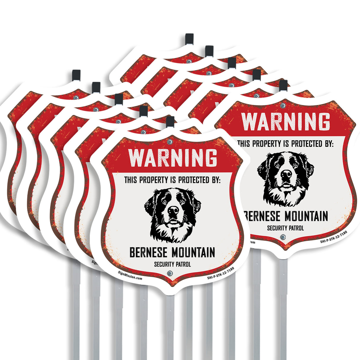 Warning This Property is Protected by Bernese Mountain