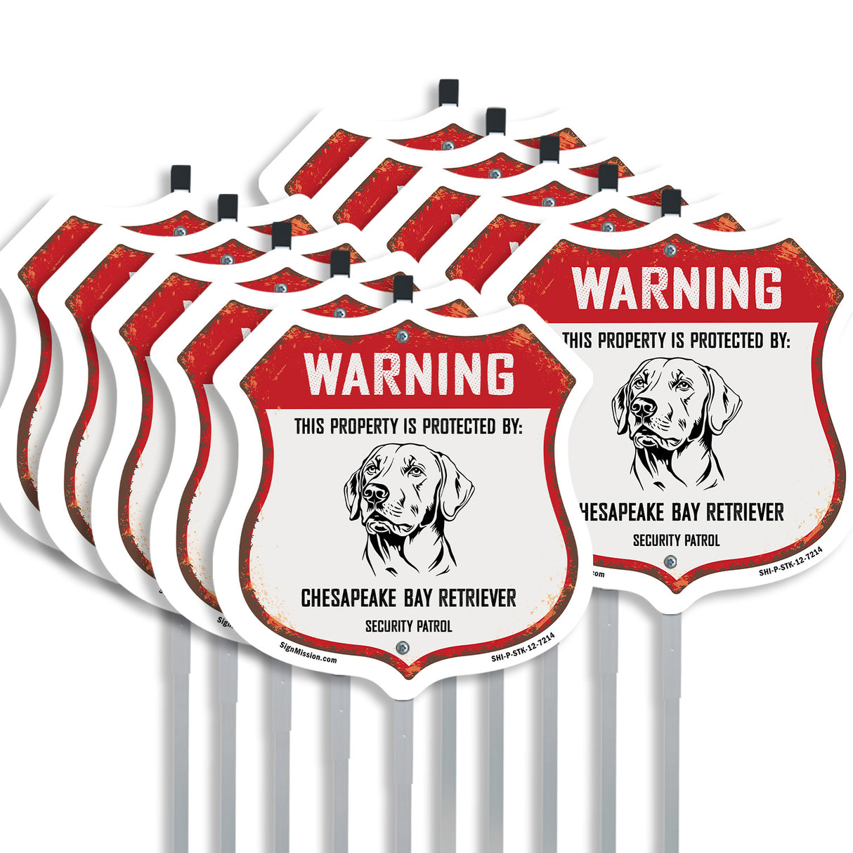 Warning This Property is Protected by Chesapeake Bay Retriever