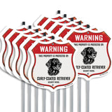 Warning This Property is Protected by Curly-Coated Retriever