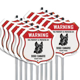 Warning This Property is Protected by Dogo Canario