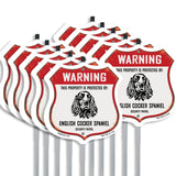 Warning This Property is Protected by English Cocker Spaniel