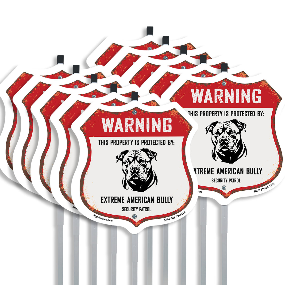 Warning This Property is Protected by Extreme American Bully