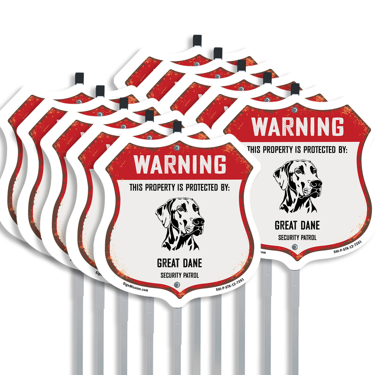 Warning This Property is Protected by Great Dane