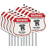 Warning This Property is Protected by Irish Terrier