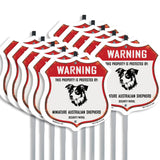 Warning This Property is Protected by Miniature Australian Shepherd