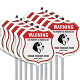 Warning This Property is Protected by Serbian Tricolour Hound