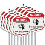 Warning This Property is Protected by Treeing Walker Coonhound