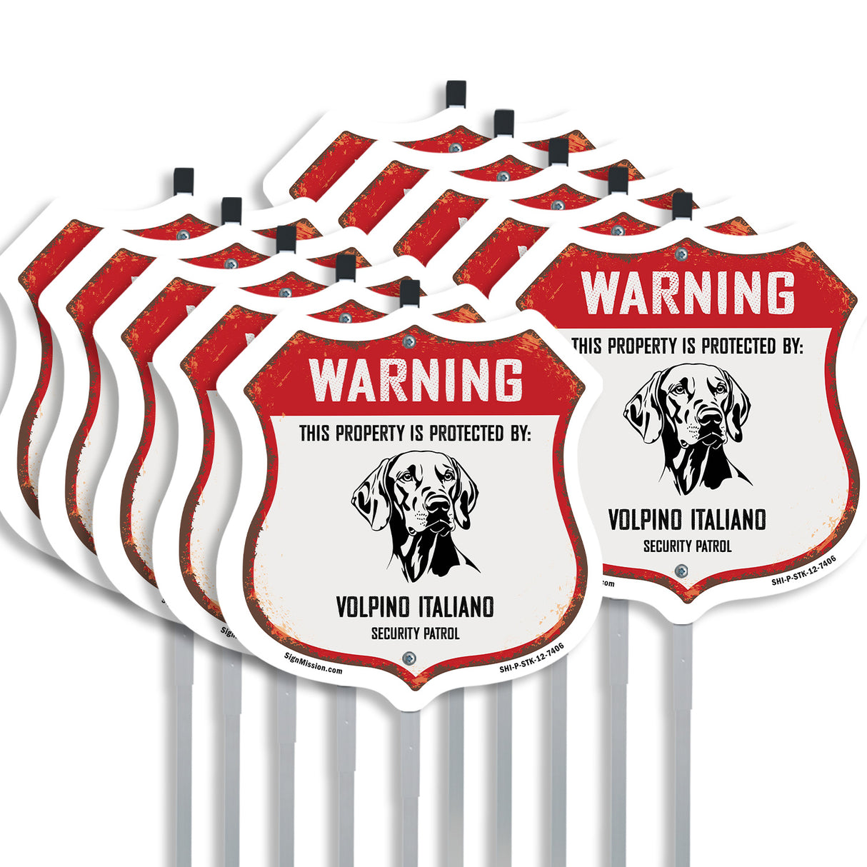 Warning This Property is Protected by Weimaraner