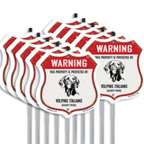 Warning This Property is Protected by Weimaraner