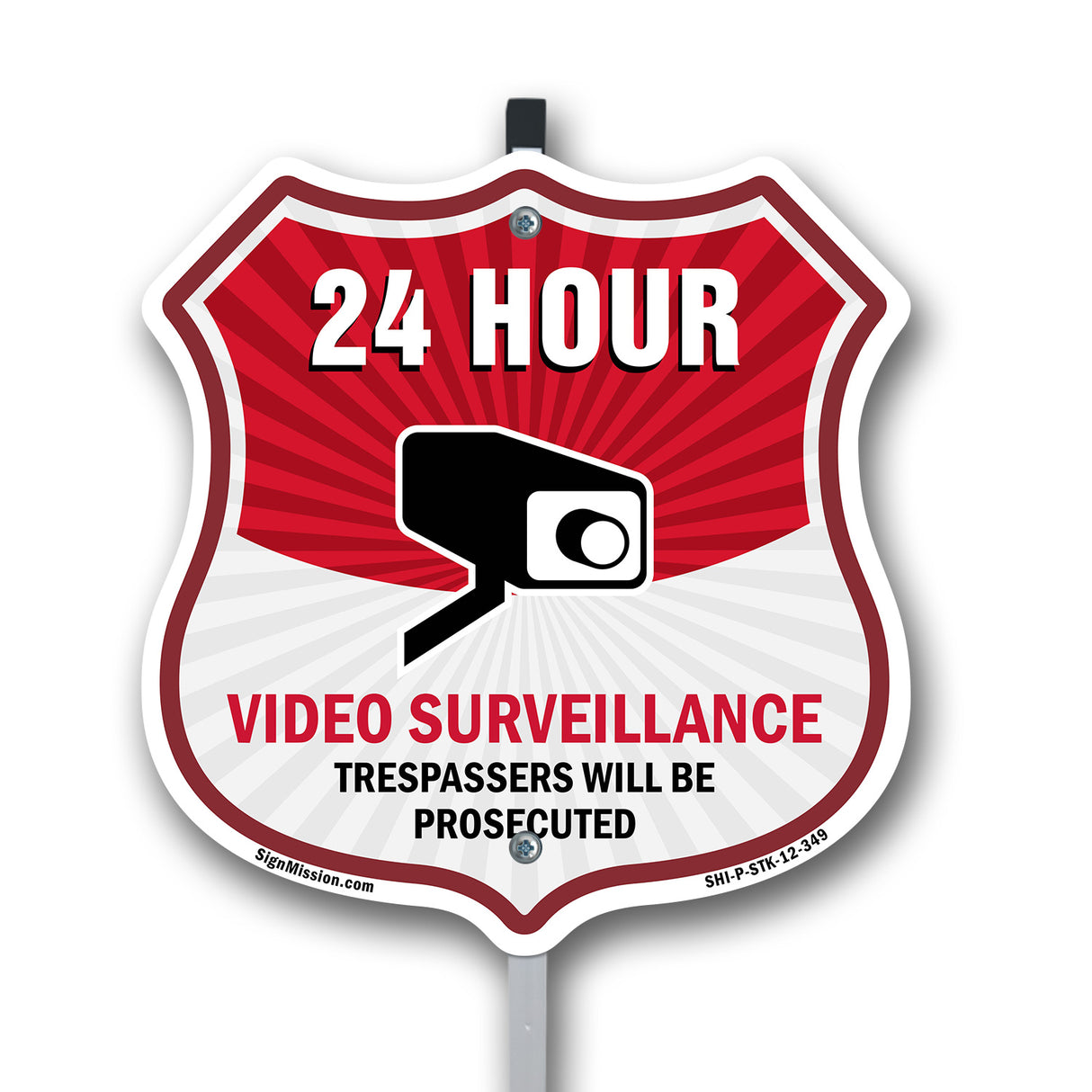 Attention This Area Under 24 Hour Live Recorded Video Surveillance