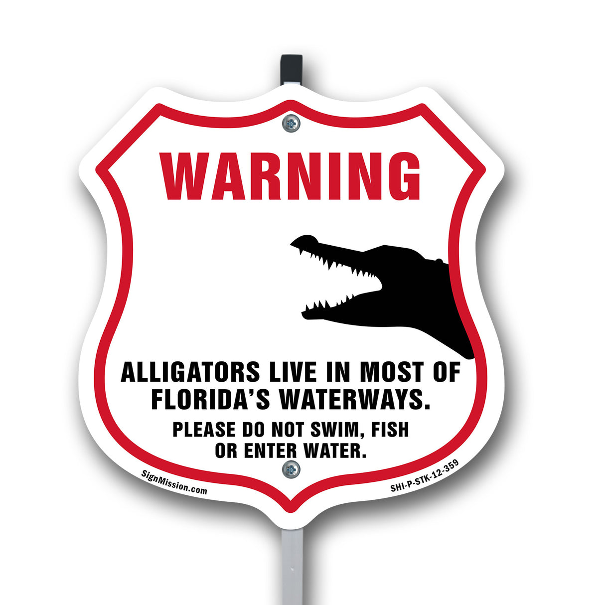 Alligator Warning Warning Alligators Live In Most Of Florida's Waterways. Please Do Not Swim Fish Or Enter Water