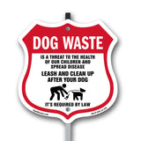 Dog Poop Dog Waste Is A Threat To The Health Of Our Children. Leash And Clean Up After Your Dog