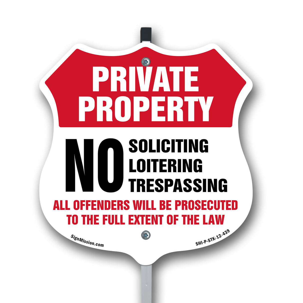 Private Property Shield Label Set No Soliciting Loitering Trespassing All Offenders Will Be Prosecuted To The Full Extent Of Law