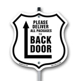 Please Deliver All Packages To Back Door Left