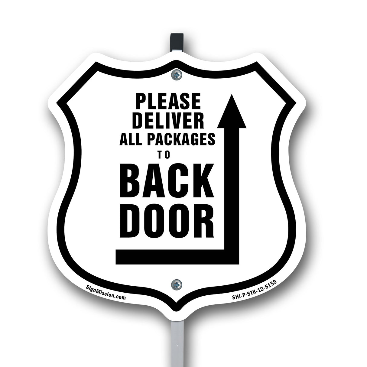 Please Deliver All Packages To Back Door Right