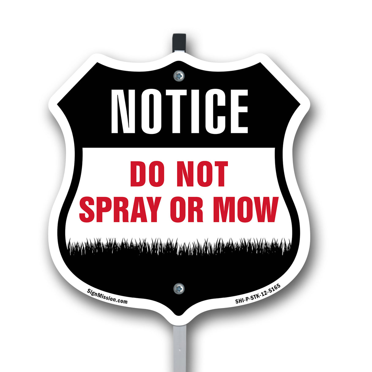 Warning Do Not Spray Or Mow