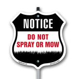 Warning Do Not Spray Or Mow