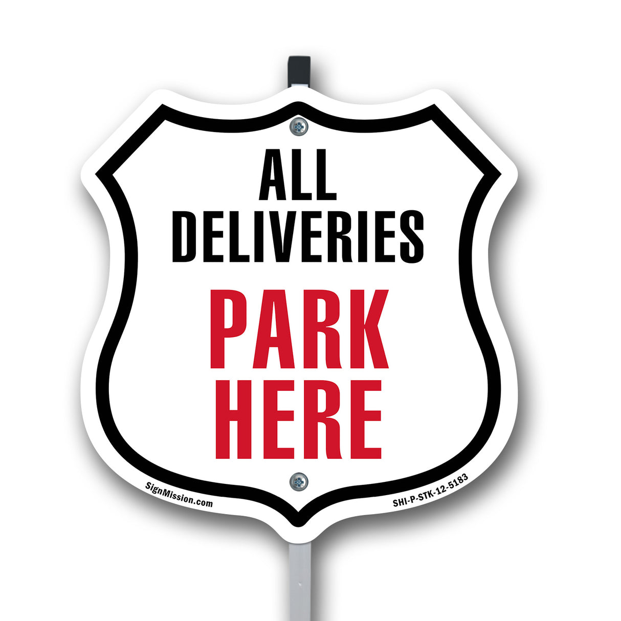 All Deliveries Park Here