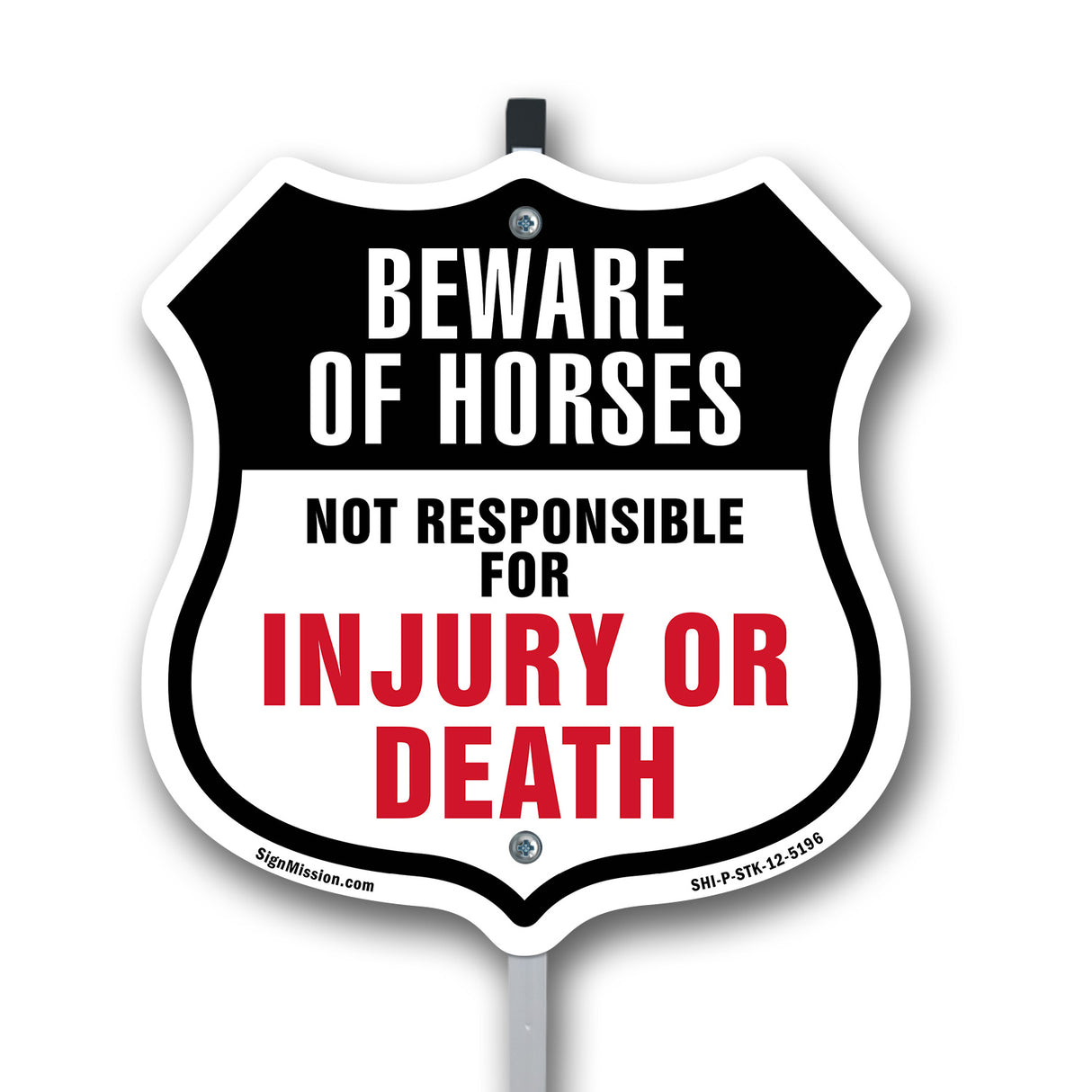 Beware Of Horses Not Responsible For Injury Or Death