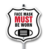 Caution Face Mask Must Be Worn