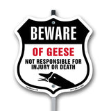 Beware Of Geese Not Responsible For Injury Or Death