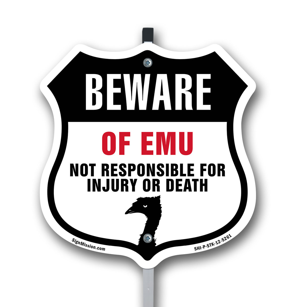 Beware Of Emus Not Responsible For Injury Or Death