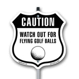 Caution Watch For Flying Golf Balls