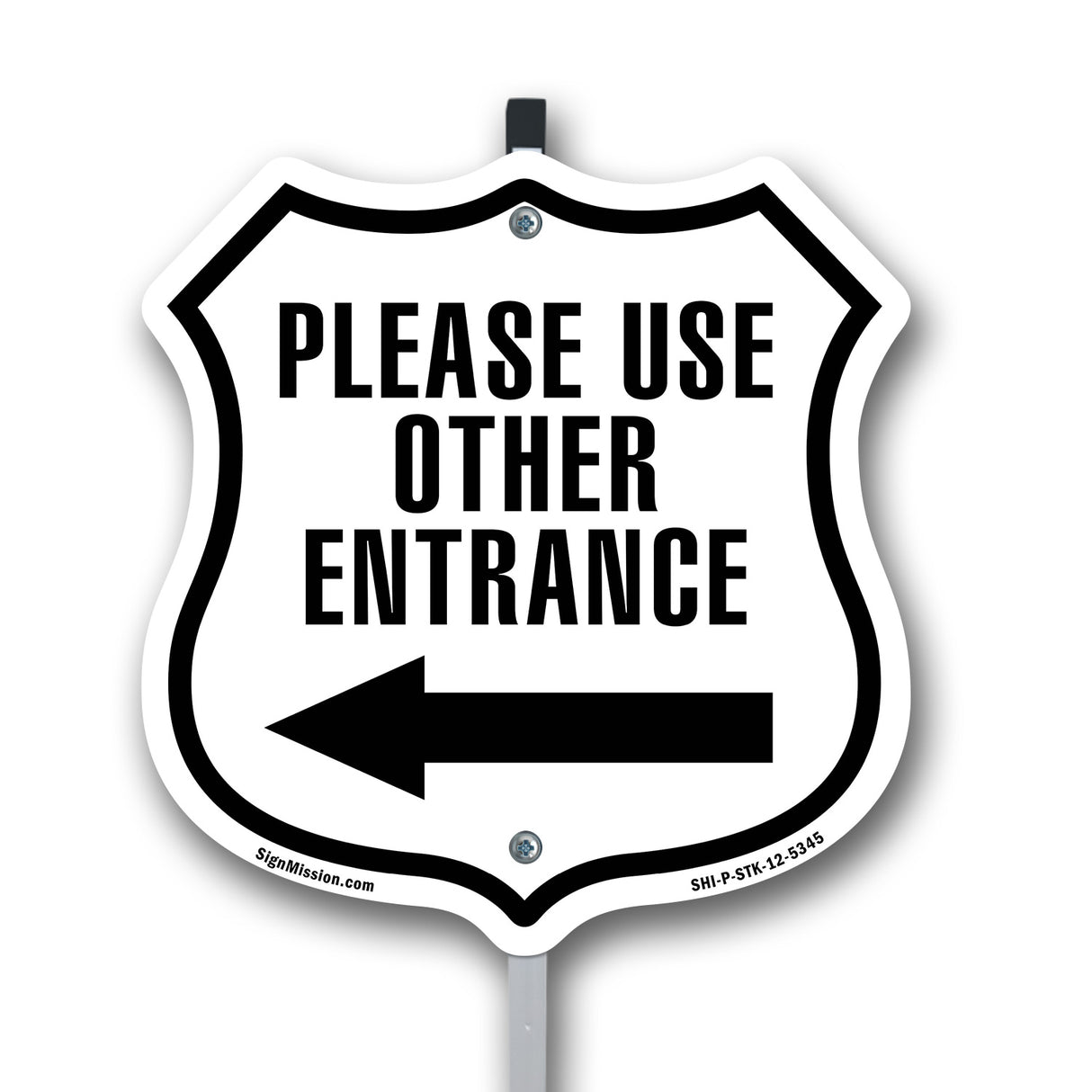 Please Use Other Entrance Left