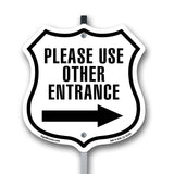 Please Use Other Entrance Right