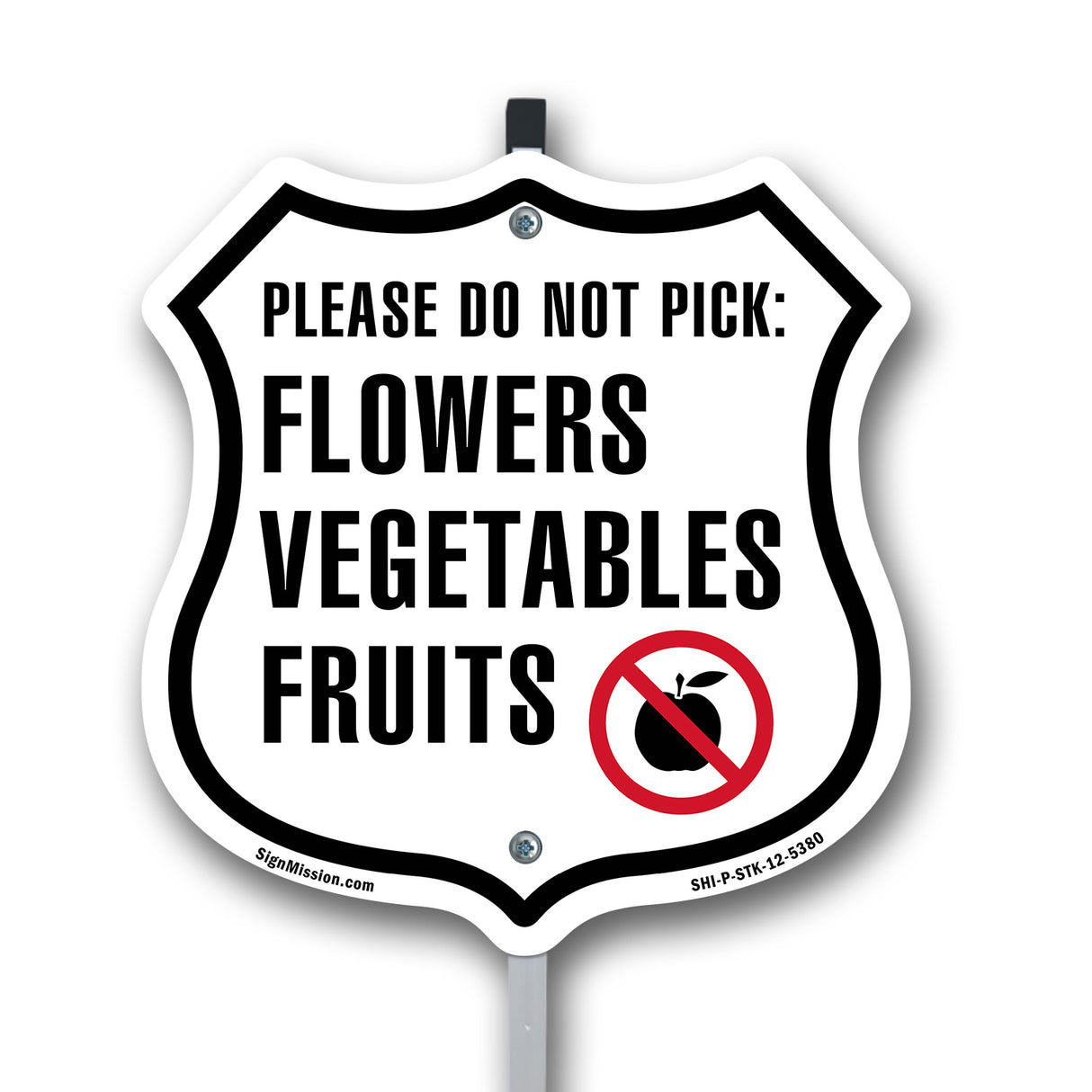 Please Do Not Pick Flowers Vegetables Fruits