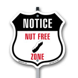 Notice Nut Free Zone