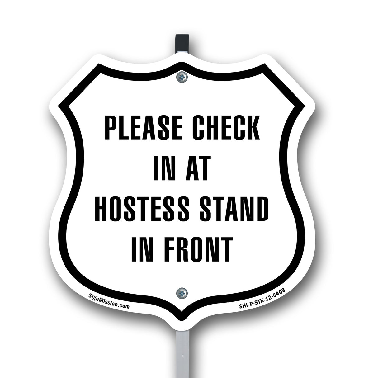 Please Check In At Hostess Stand At Front