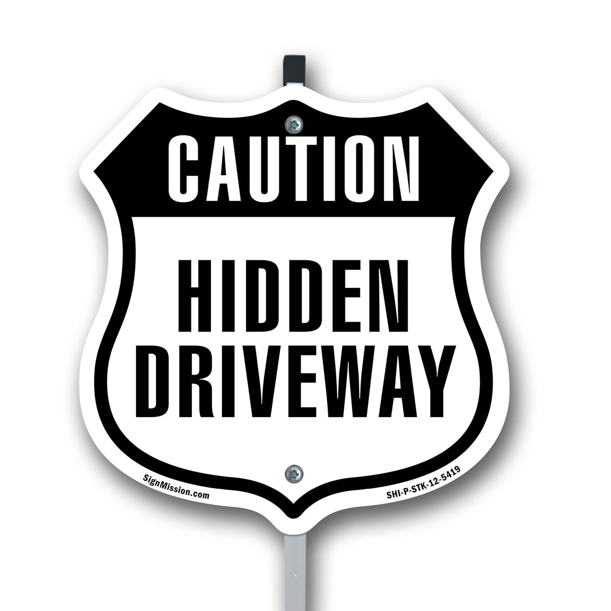 Caution Hidden Driveway