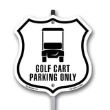 Golf Cart Parking Only