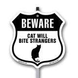 Beware Cat Will Bite Strangers