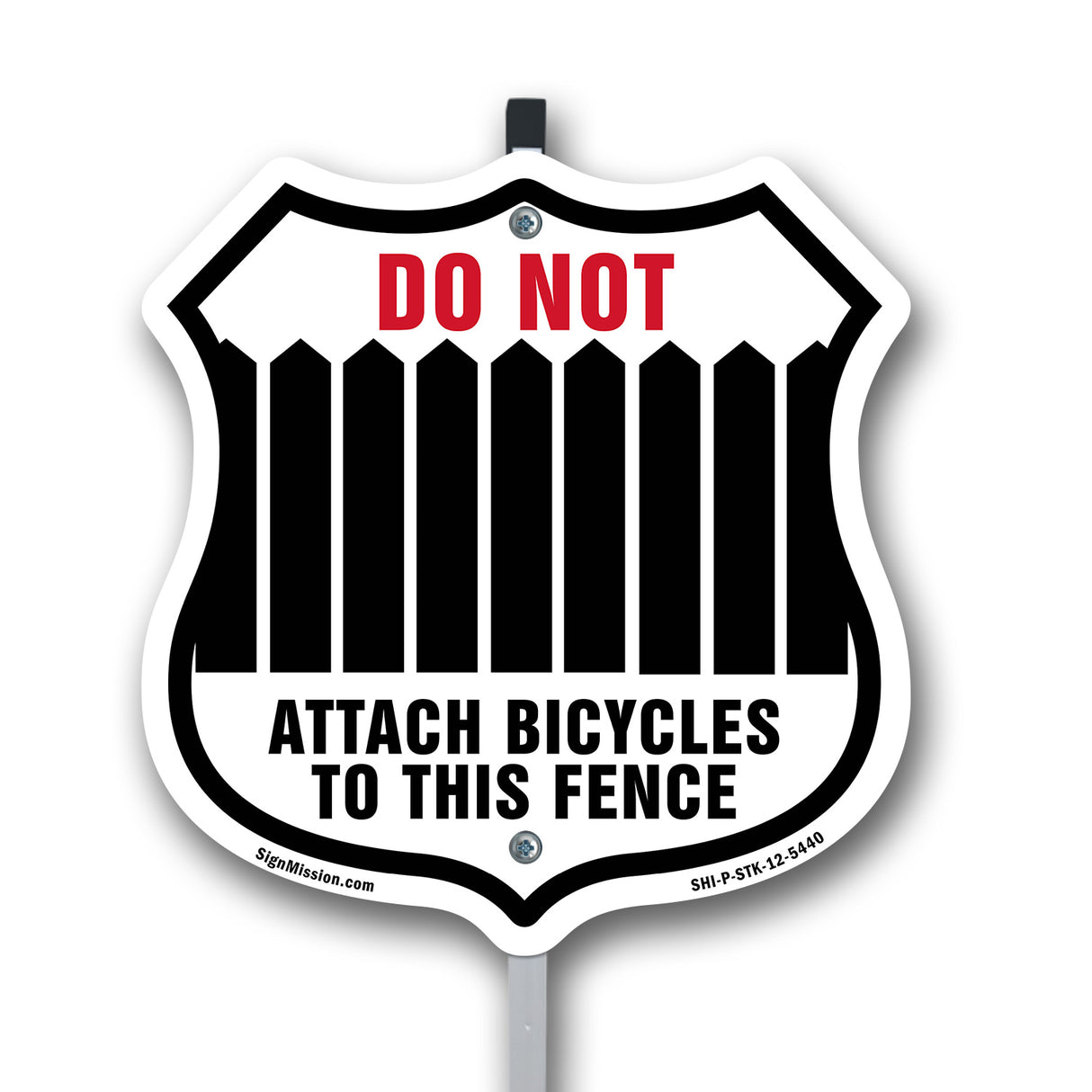 Do Not Attach Bicycles To This Fence
