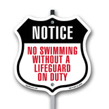 No Swimming Without A Lifeguard On Duty