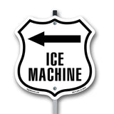 Ice machine left