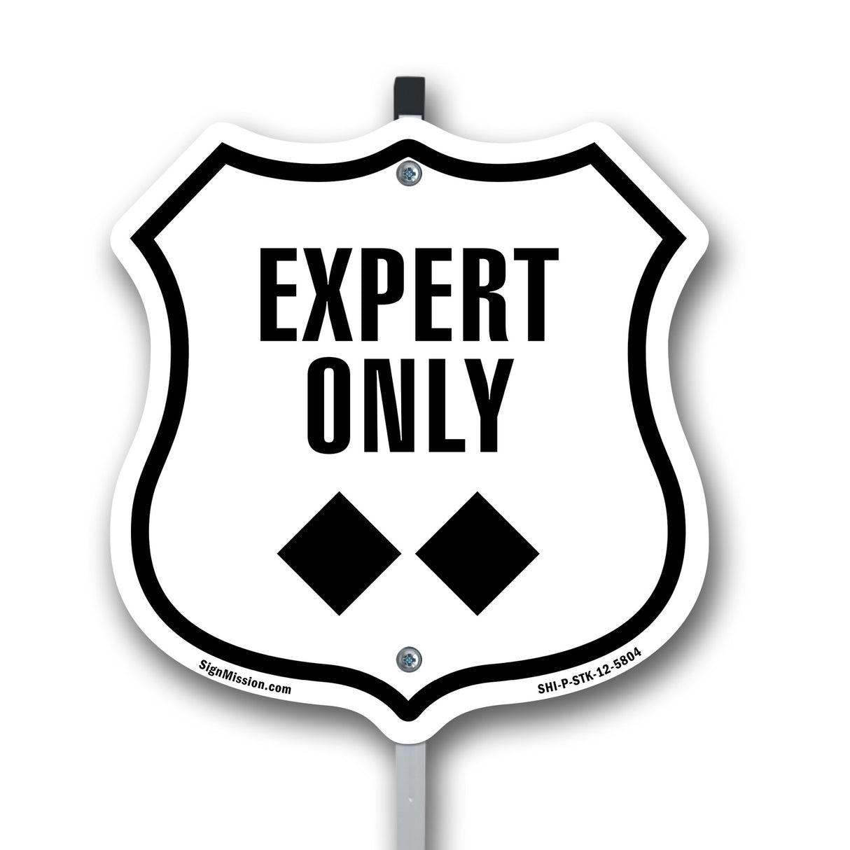 Expert Only Trail Ski Slope