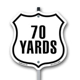 70 Yards Golf Course Running Race 5k Marathon Distance Marker